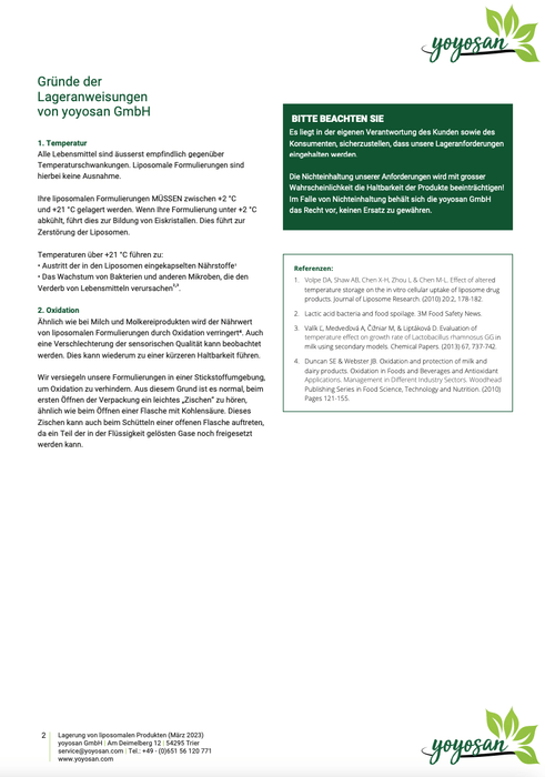 Liposomales Curcumin - yoyosan