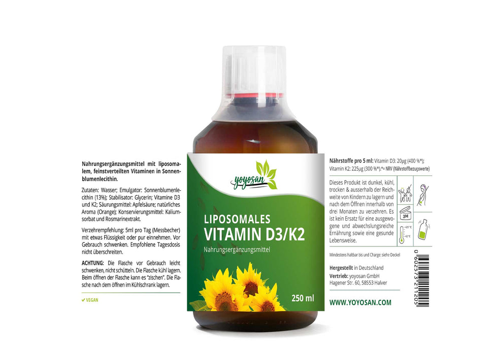 Liposomales Vitamin D3/K2 - yoyosan