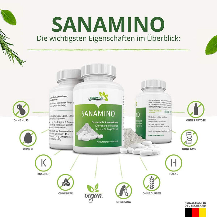 SanAmino - Essentielle Aminosäuren - yoyosan