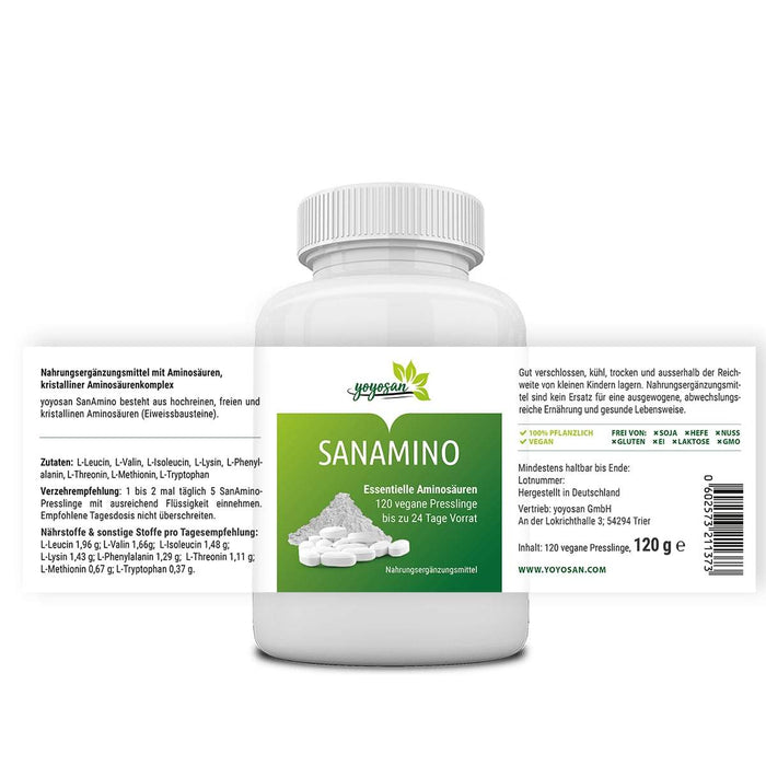 SanAmino - Essentielle Aminosäuren - yoyosan GmbH