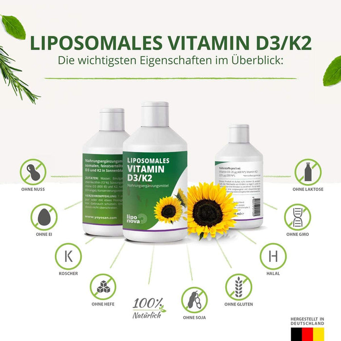 Liposomales Vitamin D3/K2 - yoyosan GmbH